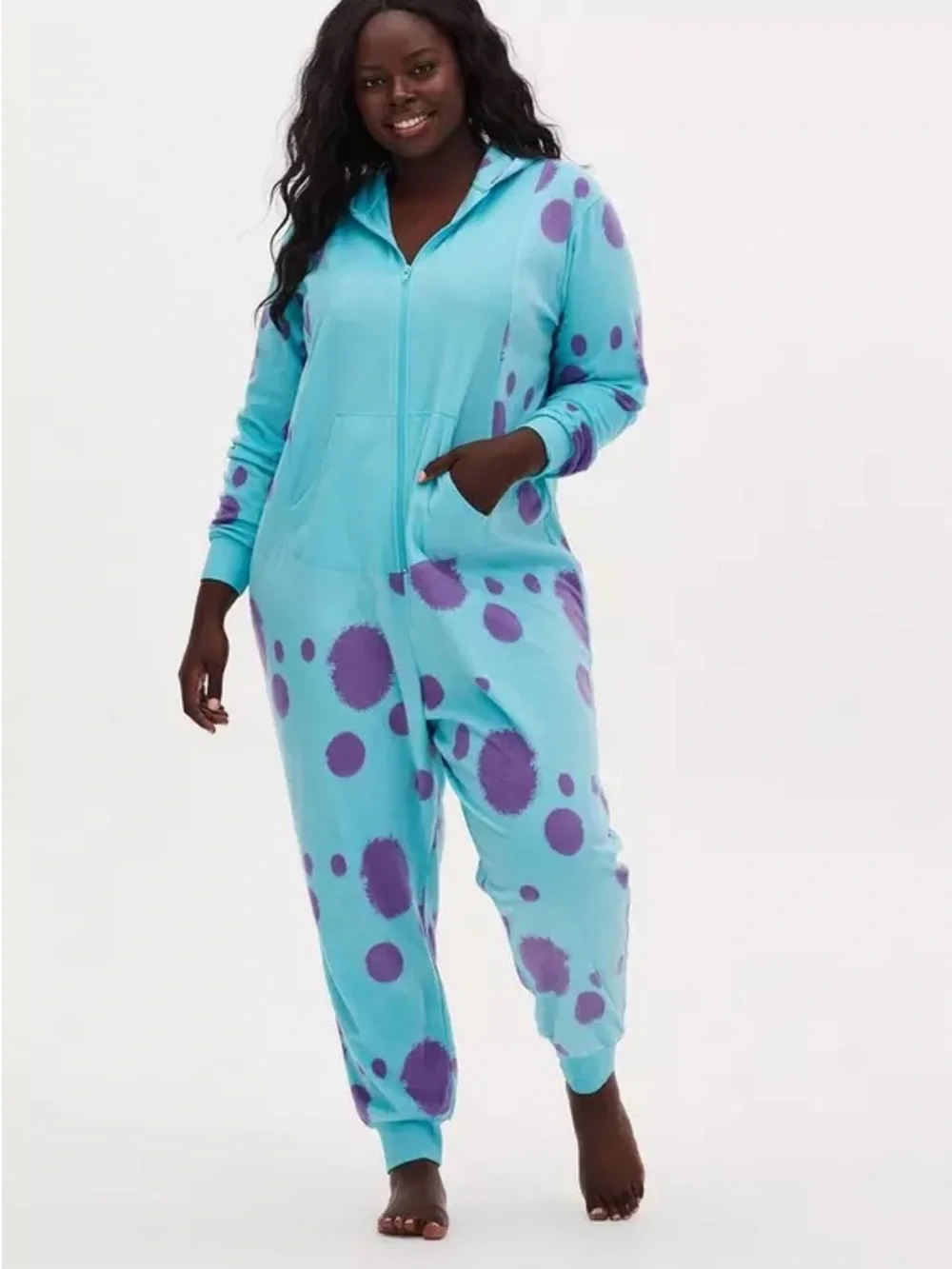 💜 Scaring is Caring! Torrid x Disney Pixar Monsters Inc. Sulley Fleece Onesie 😱 - Picture 2 of 3